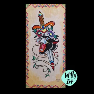 tableau vintage tatouage lyon 1